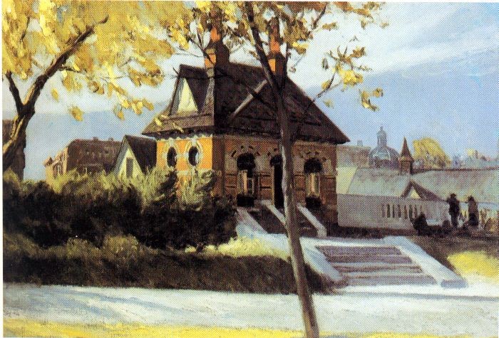 Edward Hopper Small Town Station